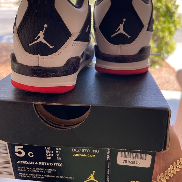 5c jordan 4 retro td - Picture 2 of 3